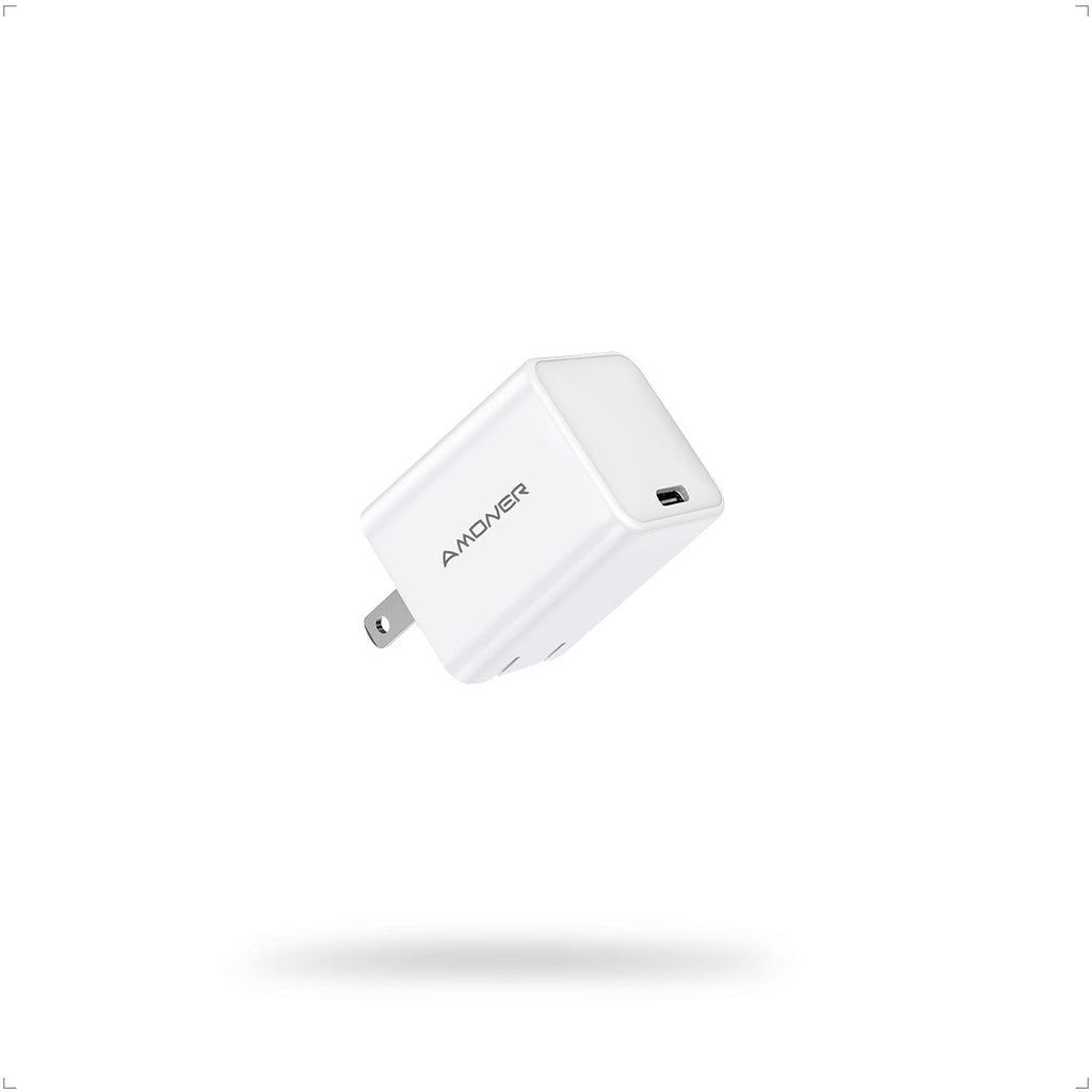 [Australia - AusPower] - USB C Wall Charger, Amoner 30W Mini iPhone 12 13 Charger Block with Foldable Plug, iPhone Charger Fast Charging for iPhone 13 Pro/13/ iPhone 12 Pro Max/12 Pro/12/11 Pro Max/11/Google Pixel and More 