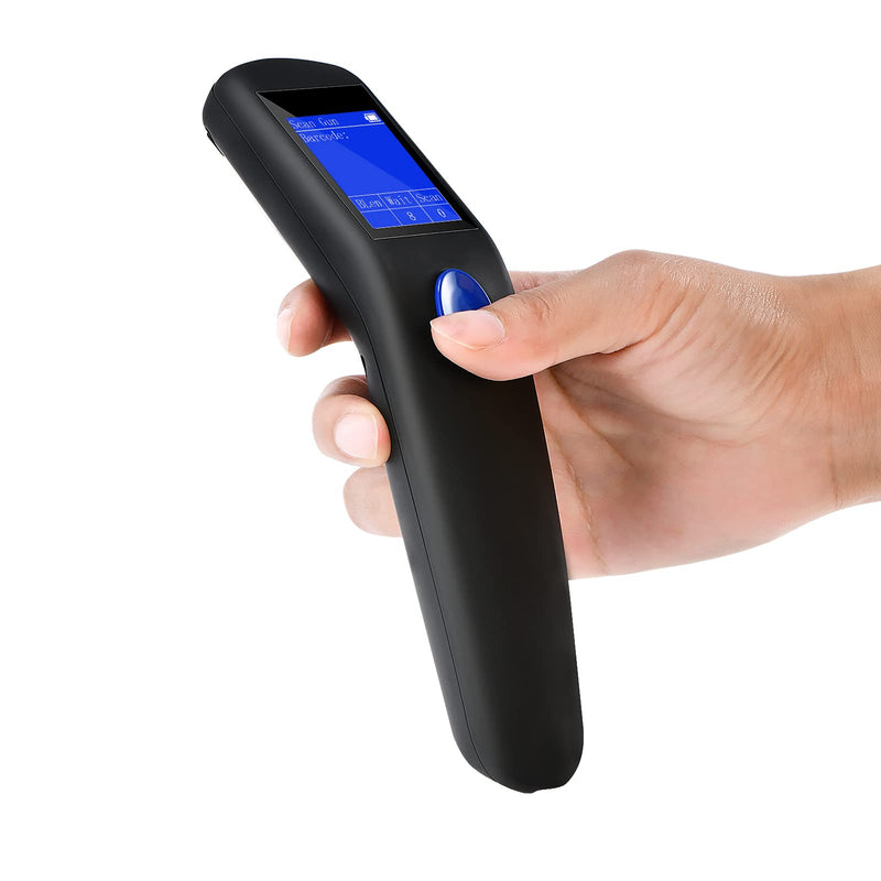 [Australia - AusPower] - QR Bar Code Scanner,JRHC 2D Portable Barcode Scanner Wireless 2-in-1 2.4G Wireless & USB Wired Handheld Barcode Reader Inventory Management with Display for Supermarket, Store, Warehouse, Library 