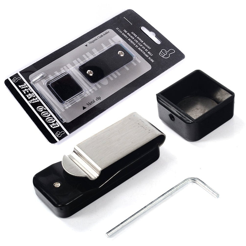 [Australia - AusPower] - CUESOUL Billiards Magnetic Pool Cue Chalk Holder for Billiard Belt Clip 