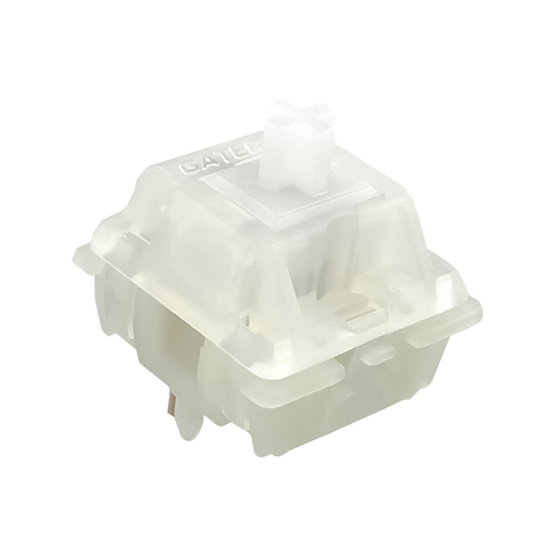 [Australia - AusPower] - Gateron Switches Milky White Mechanical Keyboard Yellow 5pins for All MX Mechanical Keyboard(108 Pcs, White) 105pcs 