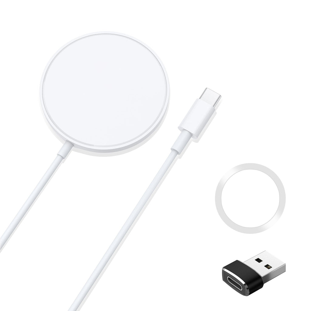 [Australia - AusPower] - THREEKEY Magnetic Wireless Charger,15W Max Wireless Charging Pad,Compatible with MagSafe Charger for iPhone 13/13 Mini/13 Pro/13 Pro max/iPhone 12/12 Mini/12 Pro/12 Pro max/AirPods pro (No Adapter) 