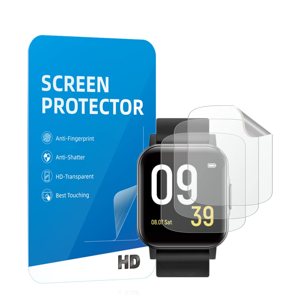 [Australia - AusPower] - [ 3PCS ] Mihence Compatible with SoundPEATS Watch 1 Screen Protector, HD Premium Real Full Coverage Invisible Screen Protector Compatible for SoundPEATS Watch 1 Smart Watch [ TPU] 