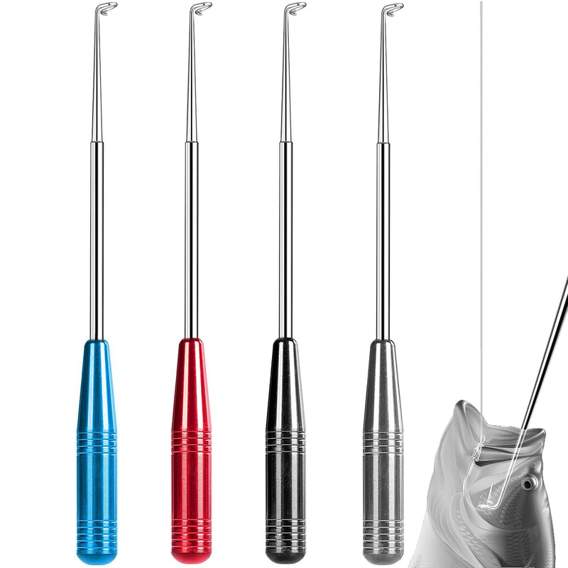 [Australia - AusPower] - 4PCS Fishing Hook Quick Removal Descending Device, Fish Hooks Remover Detacher Tool, Fishing Gear Security Equipment Kits for Adult, Fishing Hook Extractor Accessories Tools with Storage Tube 