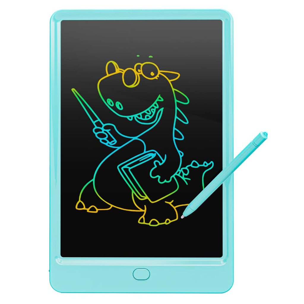[Australia - AusPower] - Babytribal LCD Writing Tablet Doodle Board, 10 inch Colorful Drawing Pad, Toddlers Learning Educational Toys, Travel Gifts for Kids Ages 3 4 5 6 7 8 Year Old Girls Boys (Blue) Blue 