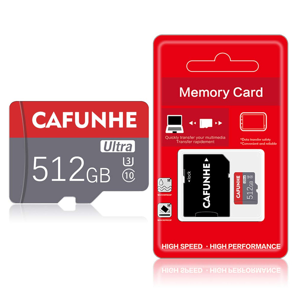 [Australia - AusPower] - 512GB Micro SD Card 512GB Memory Card for Cellphone Surveillance/Camera Tachograph with a SD Card Adapter High Speed TF Card 512GB Class 10 SD Memory Card for Bluetooth Speaker/Tablet Phone HK-512GB 