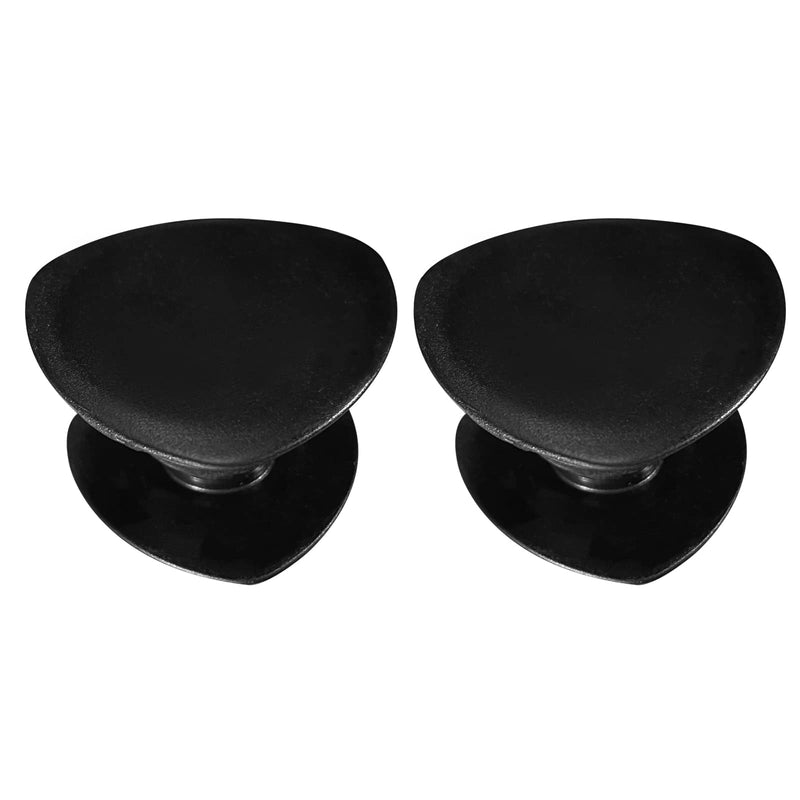 [Australia - AusPower] - Foldable Cell Phones Stand, 2 Pack Phone Security Hand Holder (Black) Black 