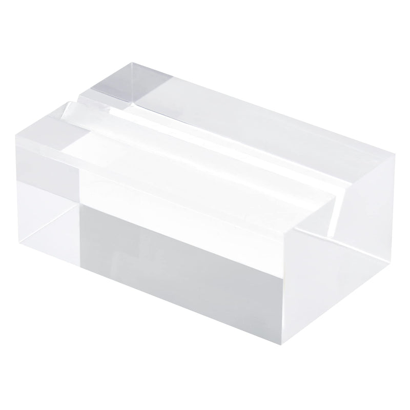 [Australia - AusPower] - MECCANIXITY Clear Acrylic Stand, Cards Sign Holders Table Numbers Display Stands for Exhibition and Wedding, 1.95x1.17inch (LxW), 2cm Thickness (Pack of 3pcs) 