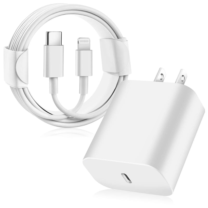 [Australia - AusPower] - Fast Charger iPhone[Apple MFi Certified] 20W PD Type C Wall Plug Charger iPhone Fast Charging Block Travel with 3FT USB C to Lightning Cable Quick Data Sync Cord for iPhone 13/12/11/Pro/Max/Mini/XS 