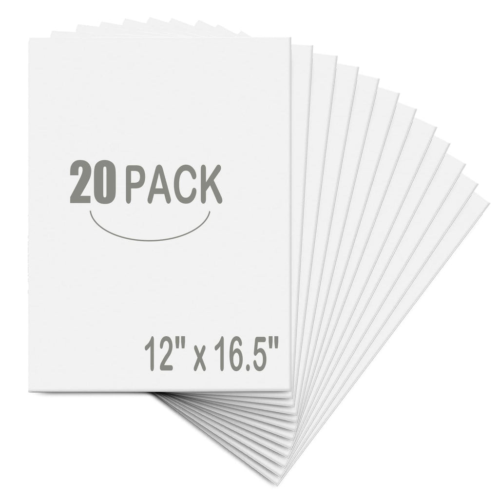 [Australia - AusPower] - 20 Pack White Foam Board 12" x 16.5", 3/16" Thickness Foam Core Baking Board for Projects, A3 Polystyrene Mat Board Poster Foam Board Sheets for Art Crafts, Presentation, Wedding, School Projects 