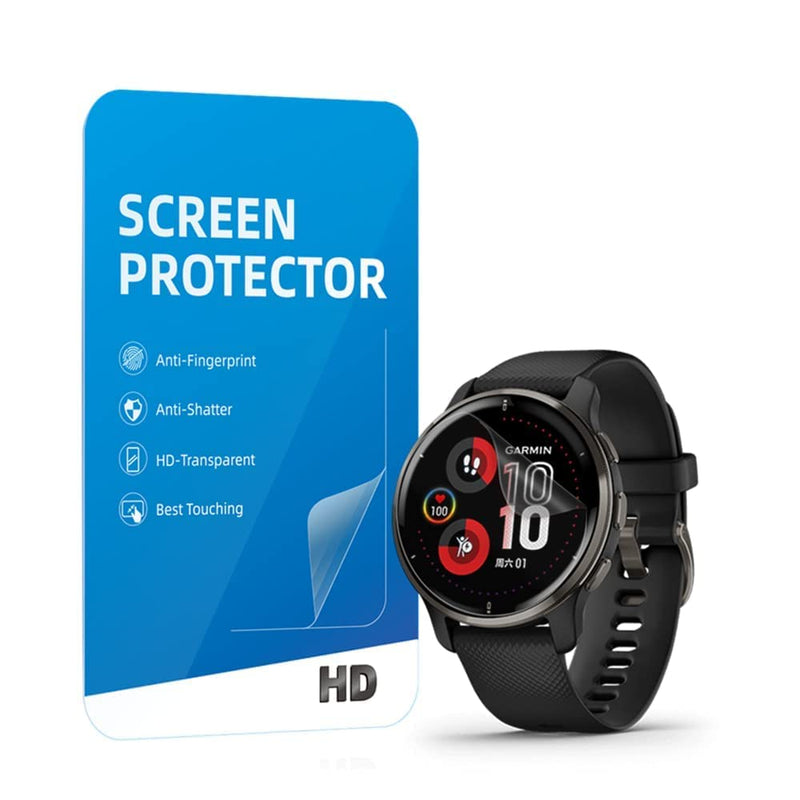 [Australia - AusPower] - [ 3PCS ] Mihence Compatible with Garmin Venu 2 Plus Screen Protector, HD Premium Real Full Coverage Invisible Screen Protector Compatible for Venu 2 Plus GPS Fitness Smartwatch 2022 [ TPU] 