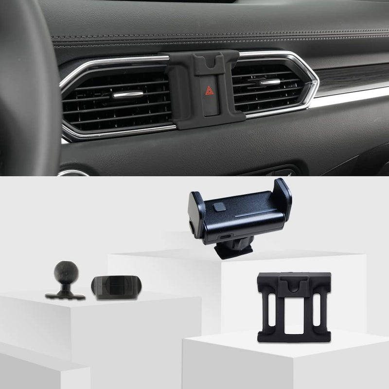 [Australia - AusPower] - ZChan Car Phone Holder Fit for cx5 2015-2019 Upgraded Sensor Locked Phone Mount Custom, Adjustable Car Phone Holder Mount cx8 2019 Accessories， Apply to iPhone 11，iPhone12，iPhone12 Pro max，Samsung 