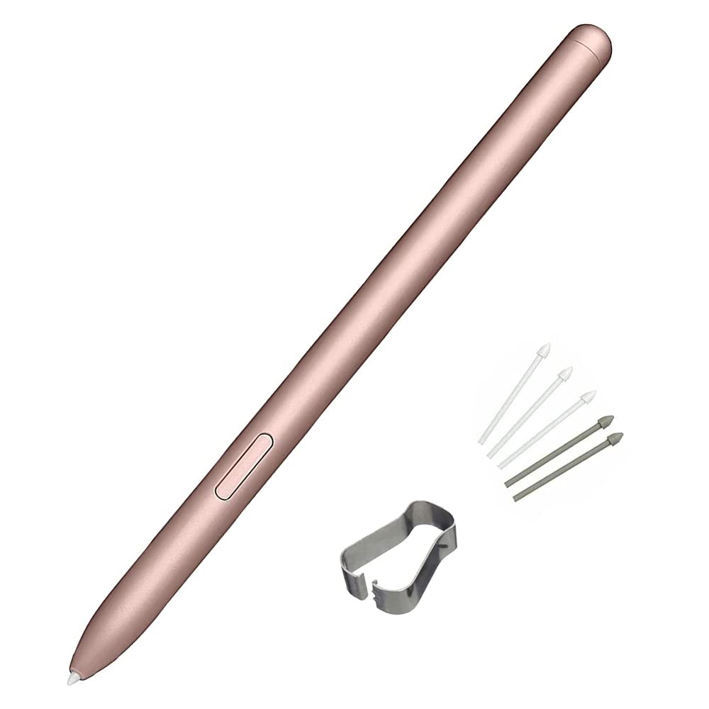 [Australia - AusPower] - SLAUNT Galaxy Tab S7/S7Plus Stylus Pen Replacement Compatible with Samsung Galaxy Tab S7 / S7,Plus (EJ-PT870) s Pen (Without Bluetooth) with Tips/Nibs (Gold) Gold 