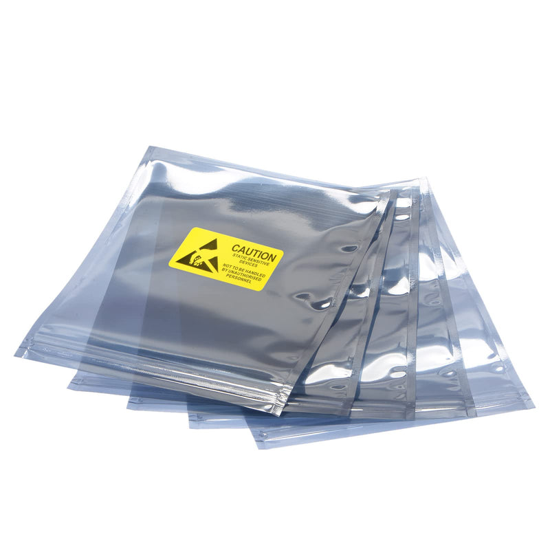 [Australia - AusPower] - MECCANIXITY Anti Static Bags Shielding Bag 50pcs 6x8inch(15x20cm) Resealable with Labels for Hard Drive HDD SSD 