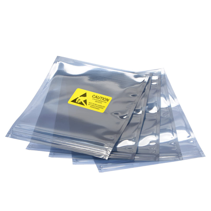 [Australia - AusPower] - MECCANIXITY Anti Static Bags Shielding Bag 25pcs 6x8inch(15x20cm) Resealable with Labels for Hard Drive HDD SSD 