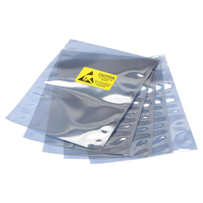 [Australia - AusPower] - MECCANIXITY Anti Static Bags Shielding Bag 25pcs 4.3x6inch(11x15cm) Open Top with Labels for Hard Drive HDD SSD 