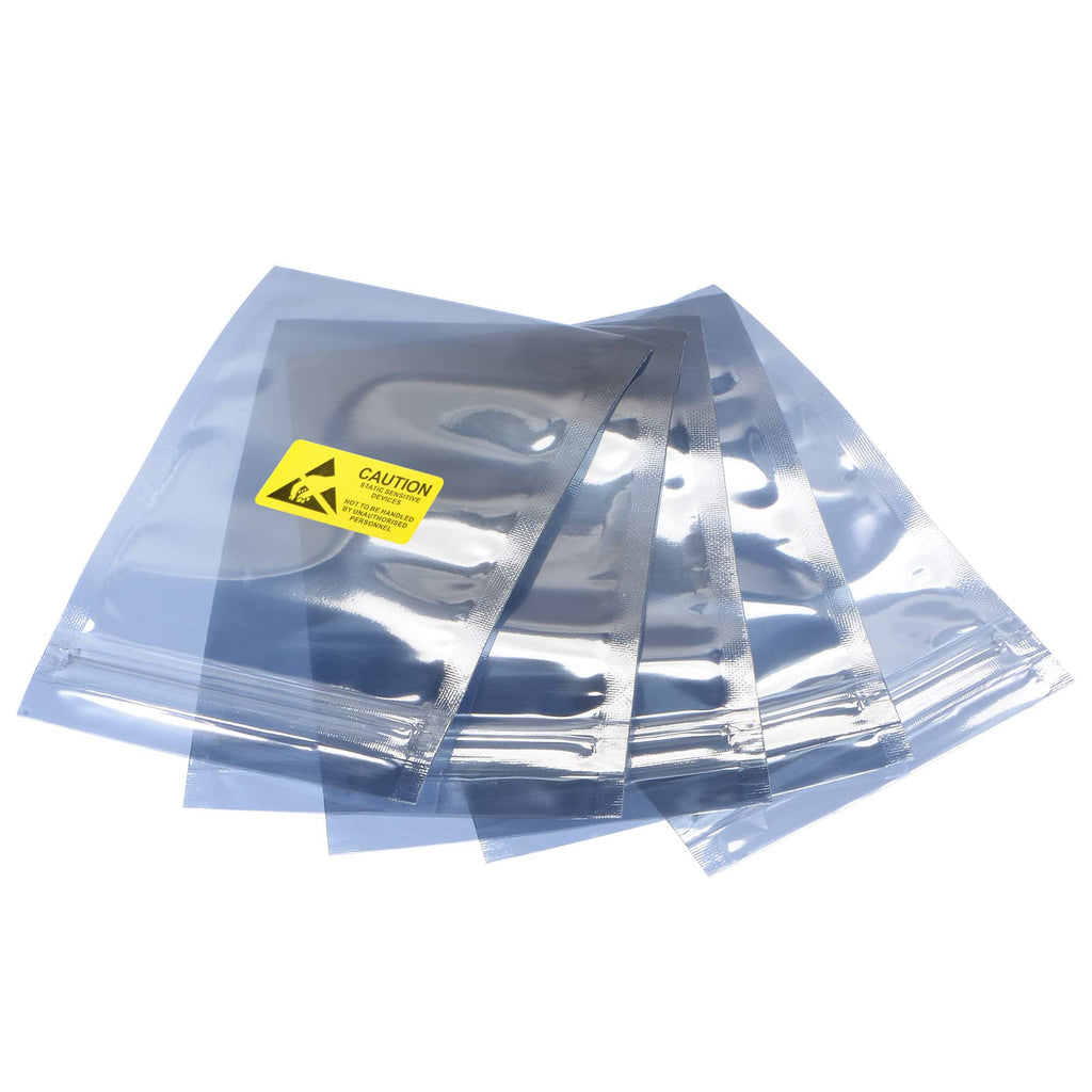 [Australia - AusPower] - MECCANIXITY Anti Static Bags Shielding Bag 100pcs 3x4.7inch(8x12cm) Resealable with Labels for Hard Drive HDD SSD 