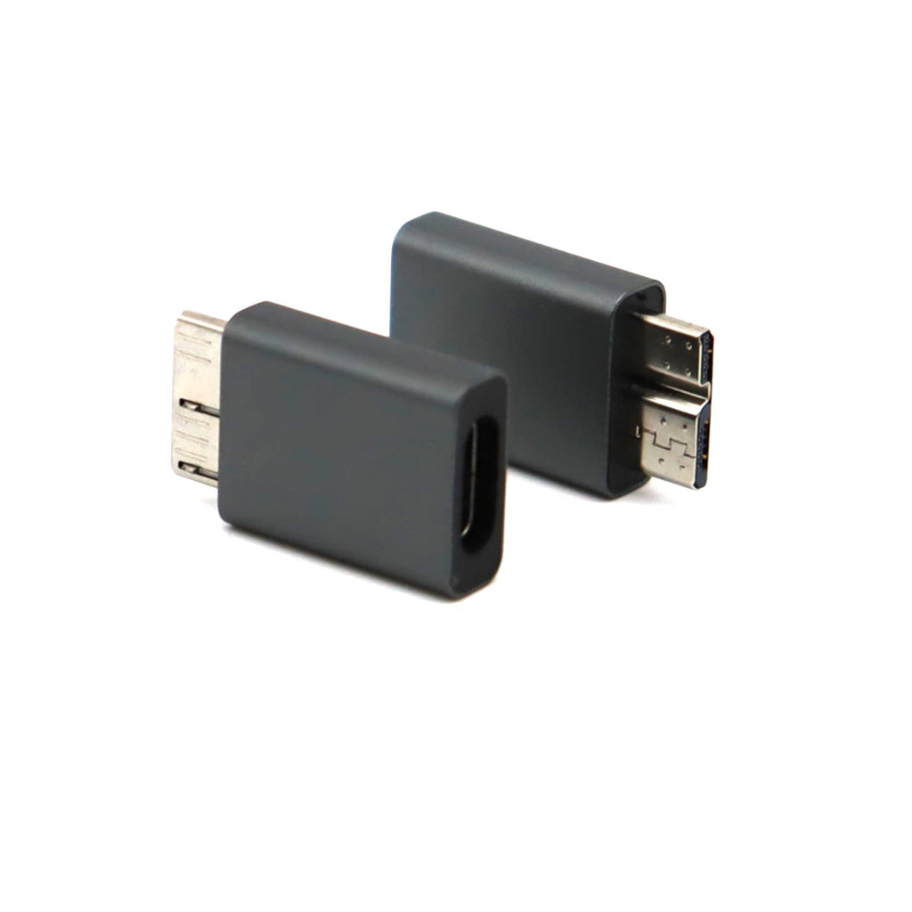 [Australia - AusPower] - LOKEKE USB 3.1 Type C to Micro B USB 3.0 Adapter, USB 3.1 C Female to USB 3.0 Micro B Male Adapter Converter for Hard Drive Laptop Phone Camera 