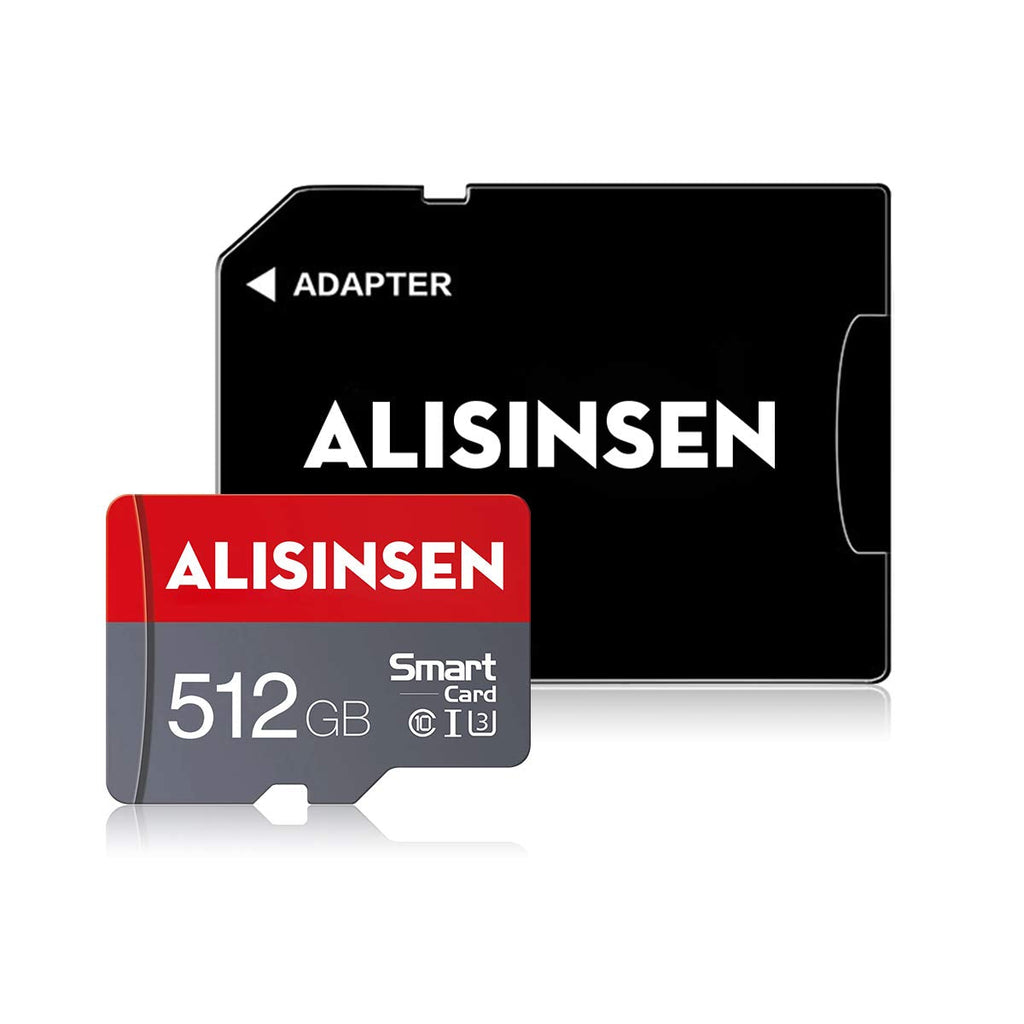 [Australia - AusPower] - Micro SD Card 512GB TF Memory Card High Speed Memory Card Class 10 with SD Card Adapter HK-512GB 