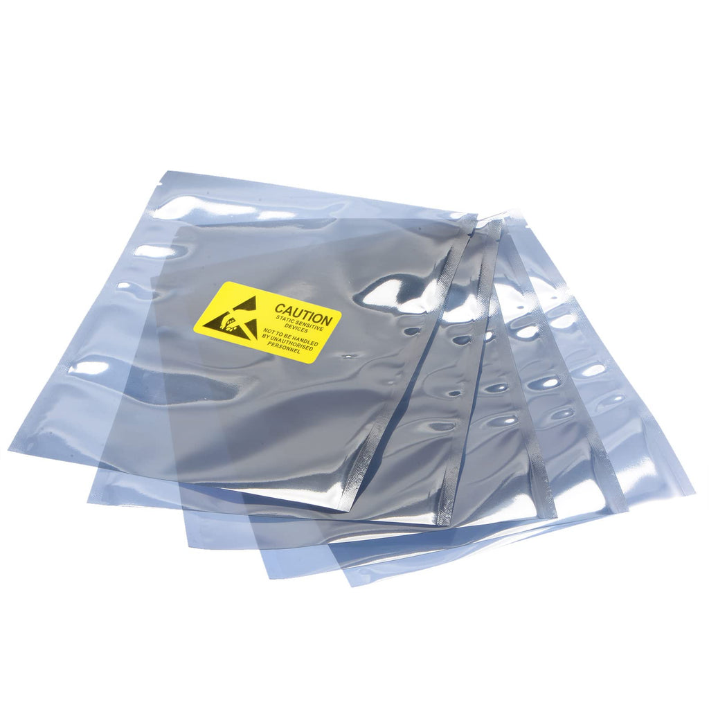[Australia - AusPower] - MECCANIXITY Anti Static Bags Shielding Bag 50pcs 6x8inch(15x20cm) Open Top with Labels for Hard Drive HDD SSD 