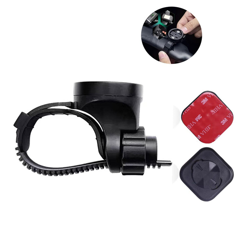 [Australia - AusPower] - Out Front Mount Computer Bike Mount for Garmin with Phone Mount Adhesive Adapter, Compatible with 22mm-40mm Handlebar and Seat Tube 