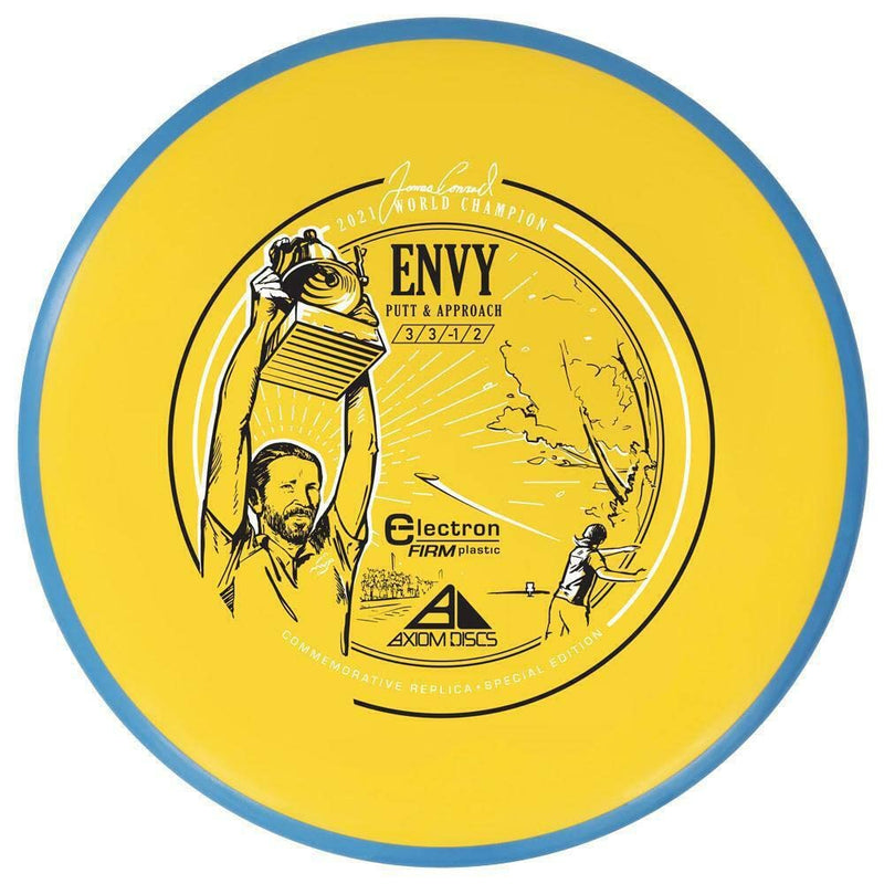 [Australia - AusPower] - Axiom Envy (Electron Firm) James Conrad Special Edition Putter & Approach Golf Disc, Pick Weight/Color [Stamp & Exact Color May Vary] Yellow 173-174 grams 