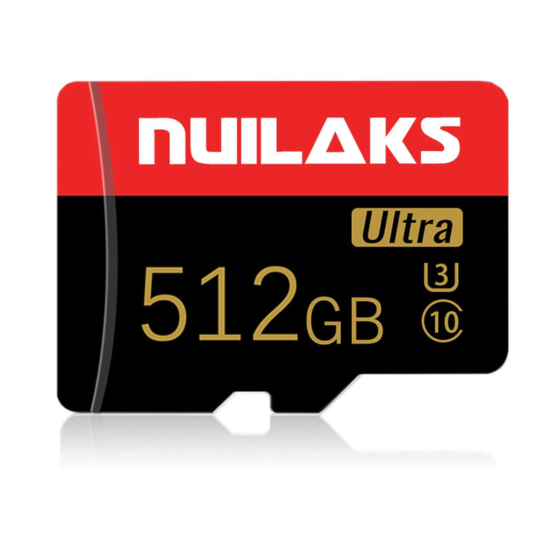 [Australia - AusPower] - 512GB microSDXC UHS-I U3 4K UHD Video High Speed Micro SD Card with Adapter for Dash Cams, Action Camera, Surveillance & Security Cams 