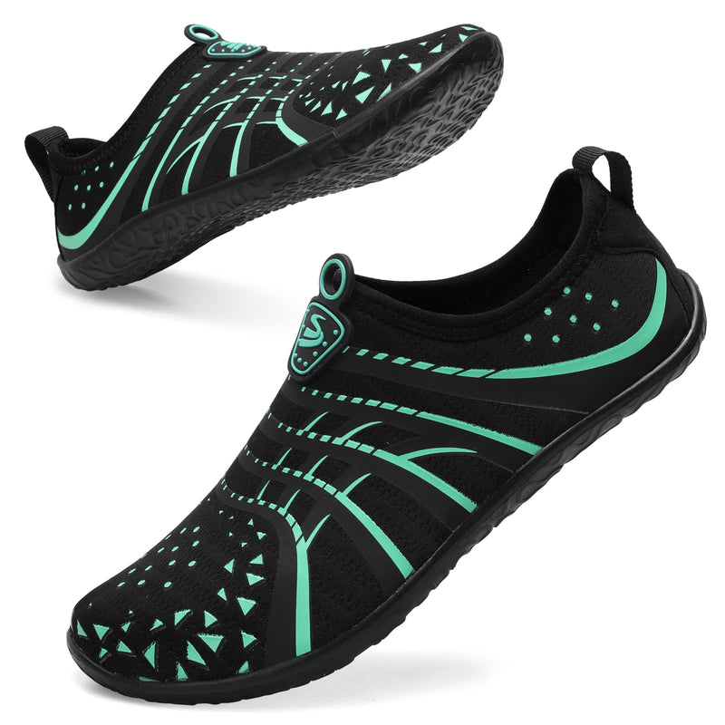 [Australia - AusPower] - Womens and Mens Water Shoes Breathable Quick Dry Soft Barefoot Aqua Socks for Swim Beach Surf Yoga Sport 5.5-6.5 Women/5-6 Men Jiao Blblue 