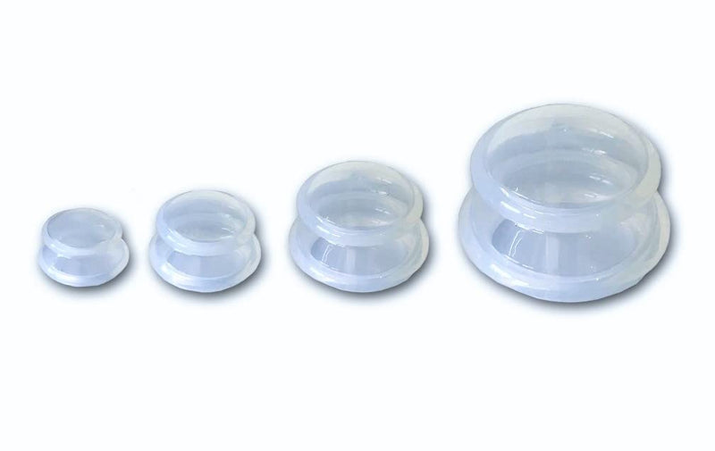 [Australia - AusPower] - Acucups Silicone Therapy Cupping 4 Piece Set 