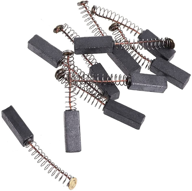 [Australia - AusPower] - NIOOLIUK 15 Pcs Carbon Brushes with Wire Leads and Brush Springs Attached 19mm x 7 mm x 6 mm for Generic Electric Motor 