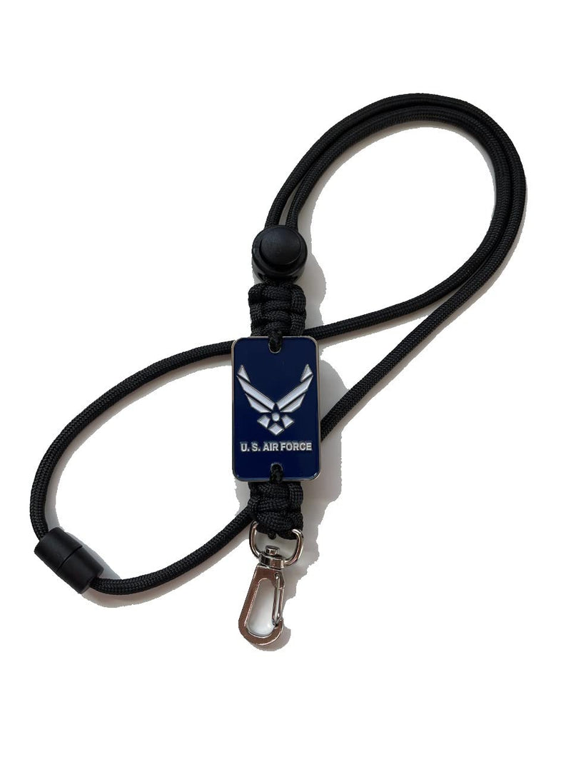 [Australia - AusPower] - Parachute cord neck id lanyard - US Air Force, Air Force paracord lanyard 