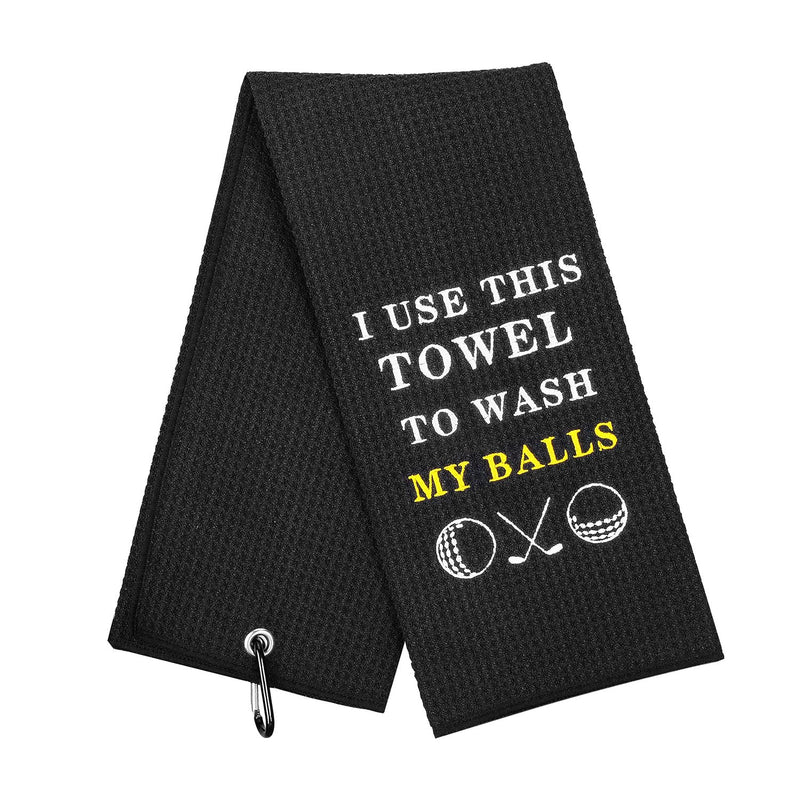 [Australia - AusPower] - Funny Golf Towel, Embroidered Golf Towels for Golf Bags with Clip, Golf Gifts for Men Dad, Personalized Birthday Gifts for Husband Boyfriend, Joke and Fan More 