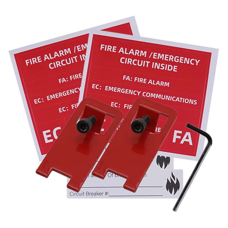 [Australia - AusPower] - 2 sets ELOCK-FA Fire Alarm Lock, E-Series Fire Lockout Kit, Red1 1 
