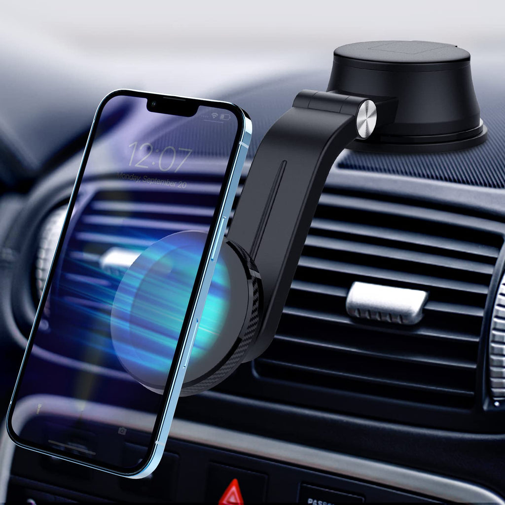 [Australia - AusPower] - Magnetic Car Mount Compatible with Magsafe for iPhone 12 13 Pro/Max/Mini, 360° Adjustable Strong Magnet Car Holder Dashboard -Black 
