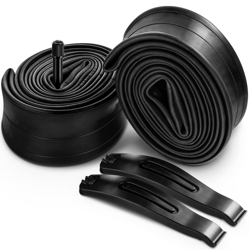 [Australia - AusPower] - Hapleby 2PCS Premium Bike Tubes Compatible with 27.5 Inch x 1.75/1.95/2.10/2.125 Bike Tire, Mountain Bike Inner Tube with Schrader Valve, 2PCS Levers 