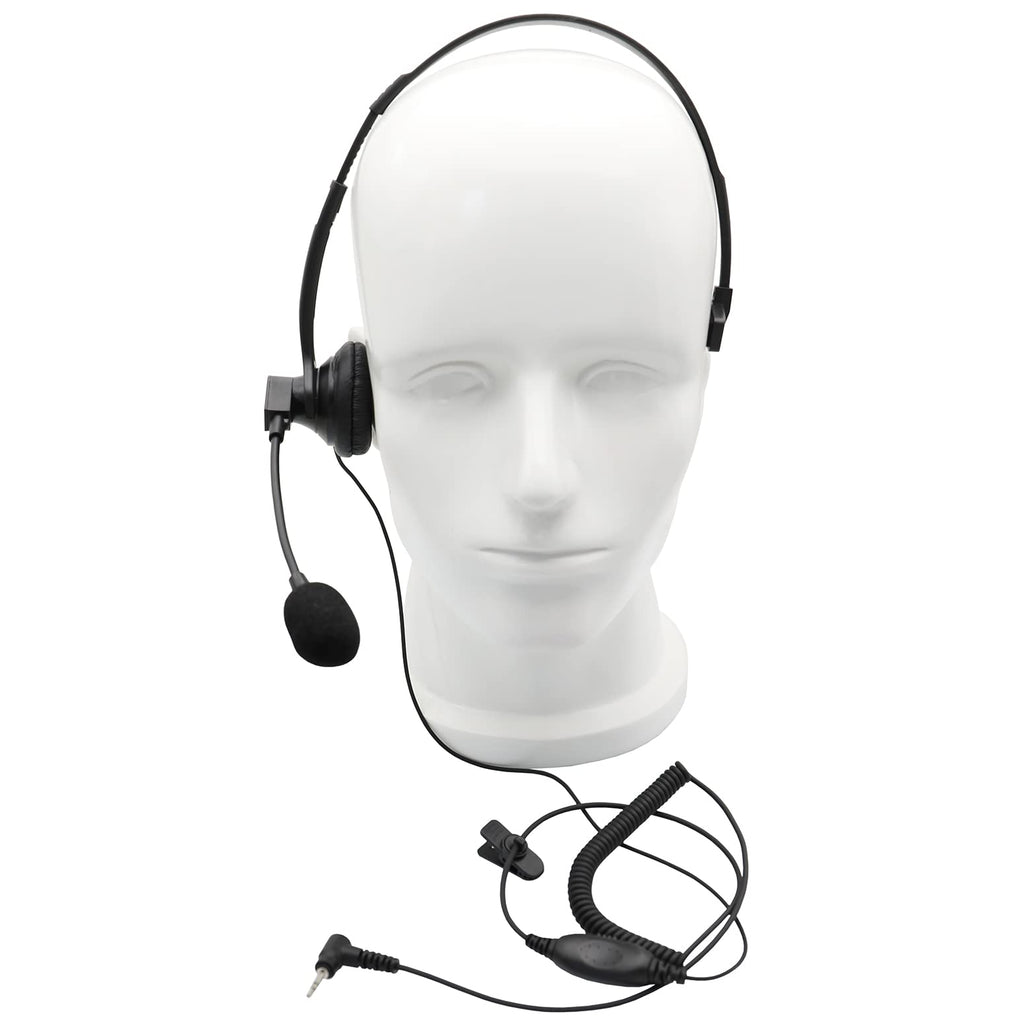[Australia - AusPower] - Over-Head Earpiece/Headset with Boom Mic &VOX for Motorola MD200TPR MH230R MT350R MT352R MS355R MR355R Talkabout Walkie Talkie 1-pin 
