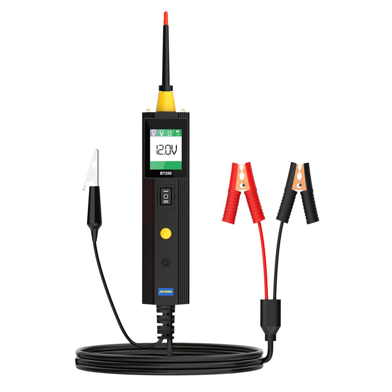 [Australia - AusPower] - Power Probe Short Circuit Tester Continuity/Polarity/Signal/Component Activation Electrical Tester Self-Test Circuit Tracer with LED Light, Sensitive Probe,Overload Protection，for 6-30V Vehicle 
