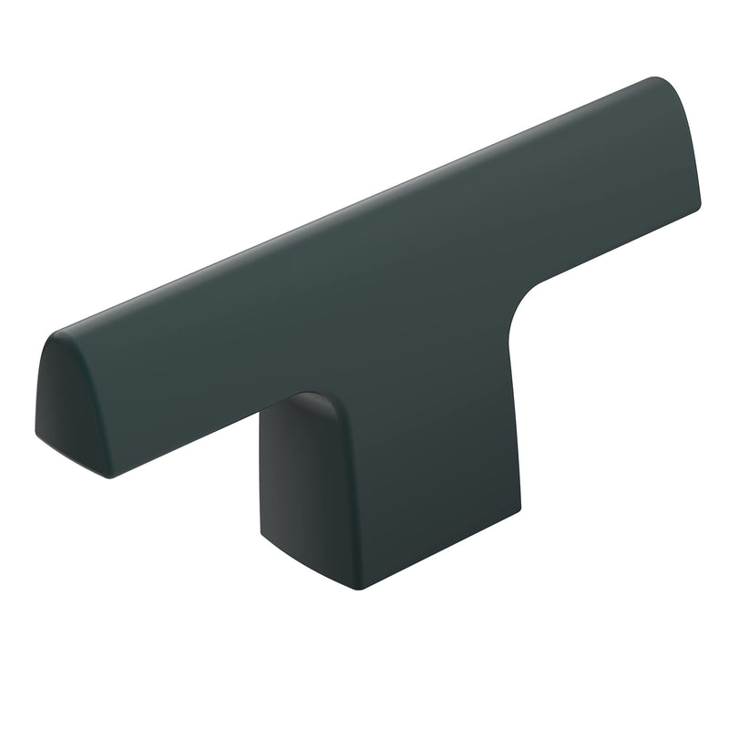 [Australia - AusPower] - Amerock | Cabinet Knob | Matte Black | 2-1/2 inch (64 mm) Length | Riva | 1 Pack | Drawer Knob | Cabinet Hardware 