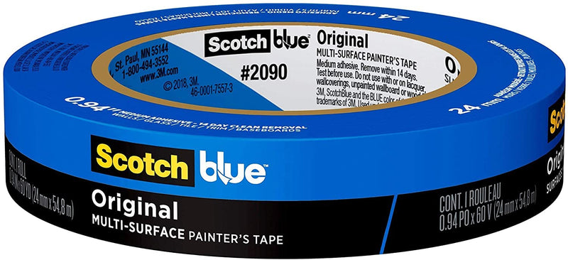 [Australia - AusPower] - Blue Painter's Tape, Multi-Surface Painter's Tape, 14 Day Clean Release Tape, 0.94 Inches x 60 Yards - 1 Roll 