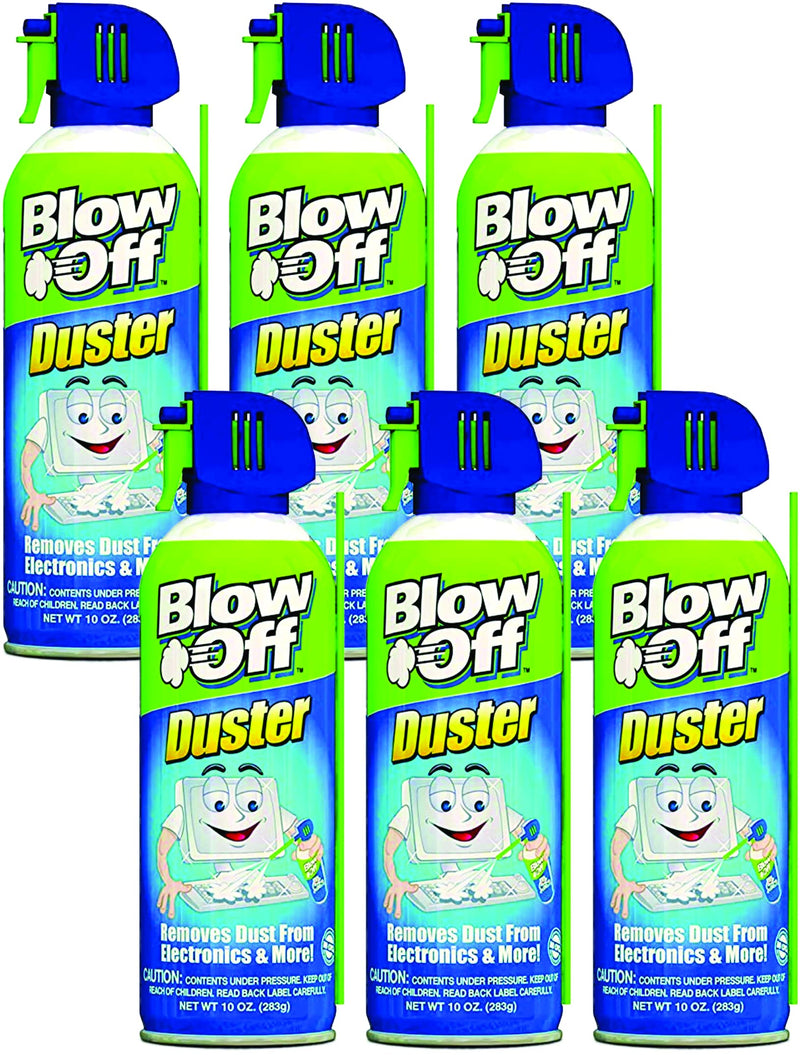 [Australia - AusPower] - Air Duster, Can Air, Compressed Air Duster, Cleaning Duster, 10 oz. Can - 6 Cans Per Order 