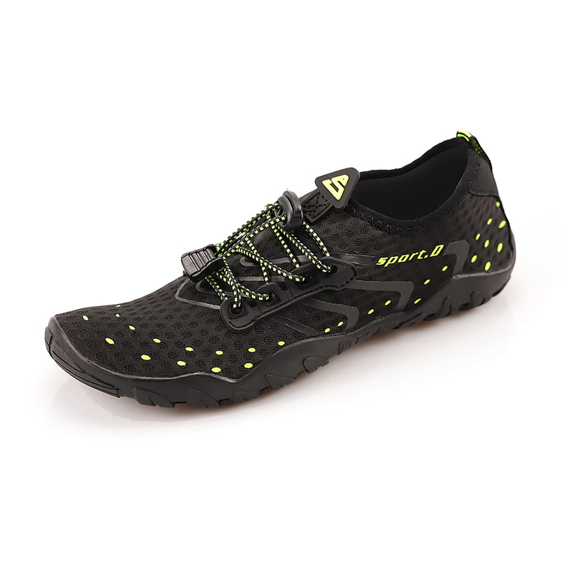 [Australia - AusPower] - Teemie Water Shoes for Men Women Quick-Dry Barefoot Aqua Sock Outdoor Athletic Sport Shoes 6 Women/4.5 Men 0-black 