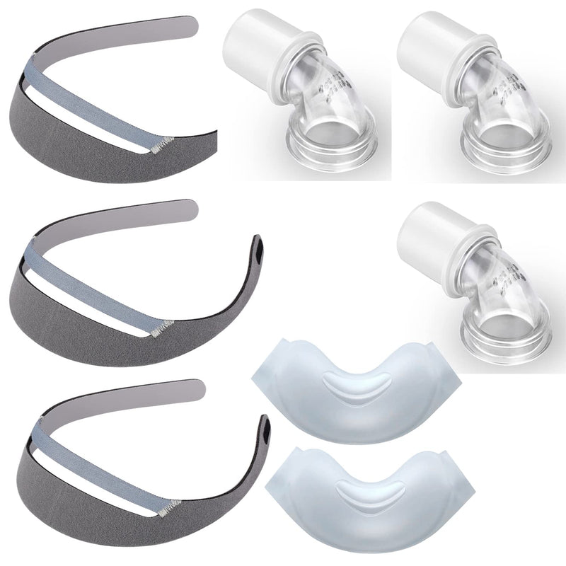 [Australia - AusPower] - Cotasa CPAP Replacement Kit for CPAP Users, M Size Nasal Cushion Kit for PR DreamWear (8 PCS), Grey and Clear, STNADATD 8 PCS 