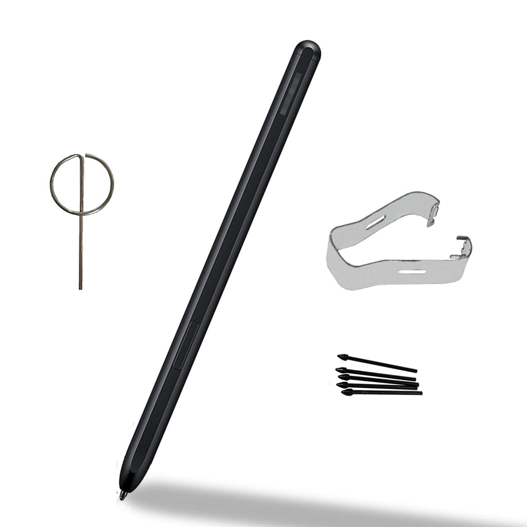 [Australia - AusPower] - Galaxy Z Fold 3 S Pen Replacement for Samsung Galaxy Z Fold 3 Stylus Pen with Eject Pin and Tips/Nibs Without Bluetooth(Black) 
