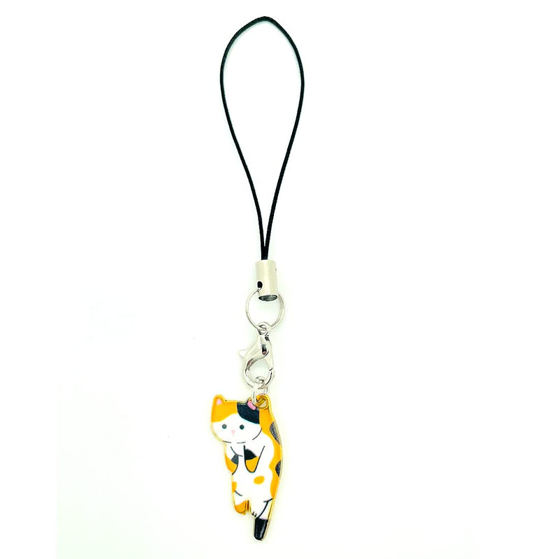 [Australia - AusPower] - Phone Charms Aesthetic, Cell Phone Lanyard String With Handmade Cute Hanging Pendants Decor Brown Cat 