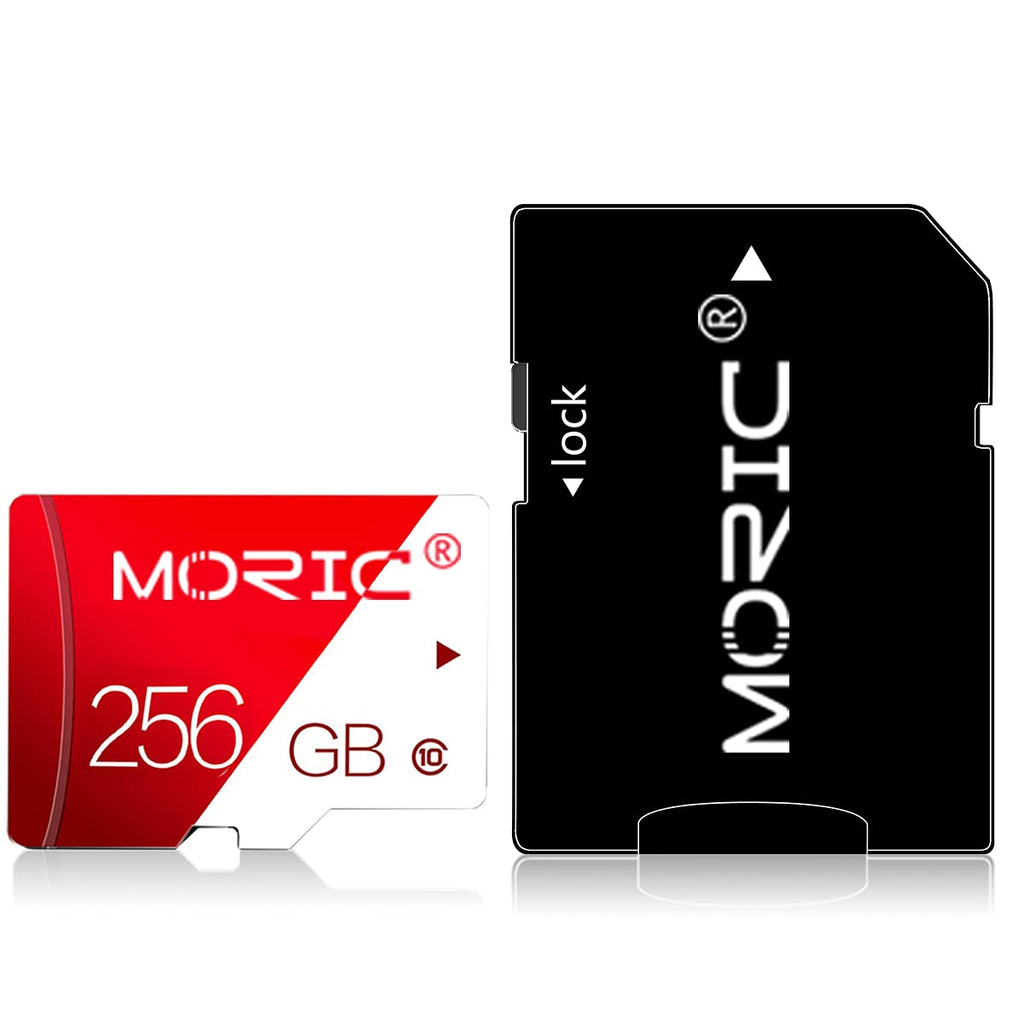 [Australia - AusPower] - 256GB Micro SD Card Class 10 with SD Card Adapter High Speed Micro SD Memory Card/SD Memory Cards for Phone, Computer, Dash Came, Tachograph, Tablet, Drone 