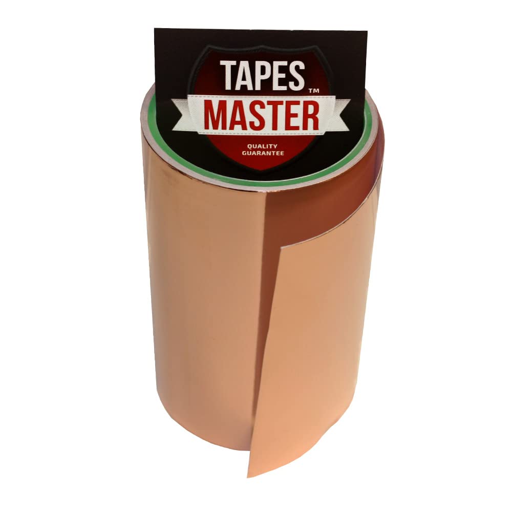 [Australia - AusPower] - Tapes Master 6" X 10ft - 1 Mil Copper Foil Guitar EMI Shielding Conductive Adhesive Tape 