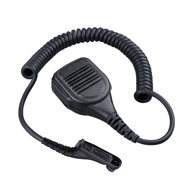 [Australia - AusPower] - COMMIXC Speaker Mic, Waterproof IP55 Handheld Shoulder Mic with External 3.5mm Earpiece Jack, Compatible with Motorola APX4000 APX6000 APX7000 XPR6350 XPR6550 XPR7350 XPR7550 Two-Way Radios 