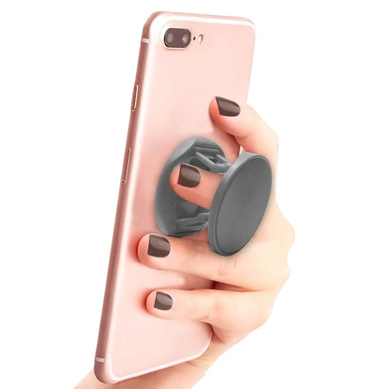 [Australia - AusPower] - Cell Phone Pop Grip Ring Holder, Pop Out Stand for iPhone & Samsung - Gray 