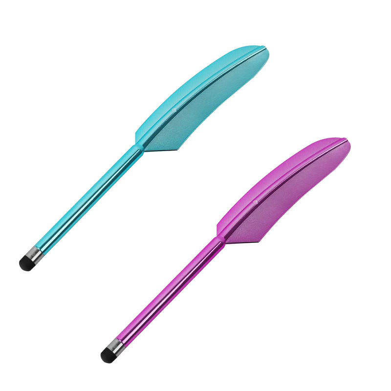 [Australia - AusPower] - 2 Pack Stylus Pens for Touch Screens Compatible with with Kindle ipad iPhone Samsung All Universal Touch Screen Devices Anti-Scratch Tablet Pens for Touch Screen Blue&Pink 