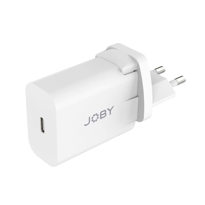 [Australia - AusPower] - JOBY 20W USB-C PD Wall Charger Fast Charging, USB-C Charger, EU UK & US Adapters Included, Travel Charger, USB C Power Delivery 20W USB-C US-UK-EU Plugs 