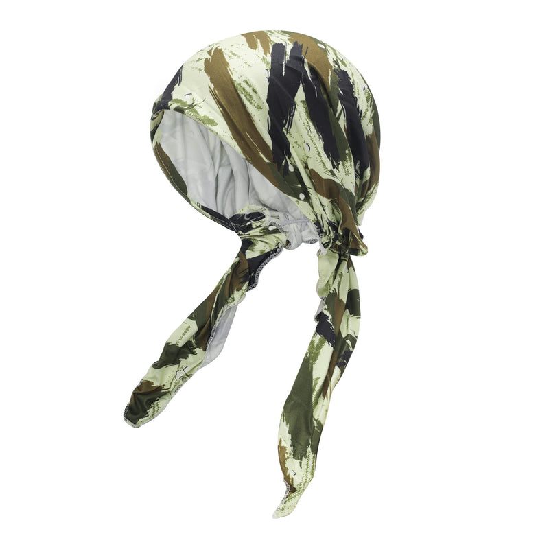 [Australia - AusPower] - ZLYC Chemo Headwear Pre Tied Head Scarf Headwraps Lightweight Turban Beanie Cap for Women Camo Green 